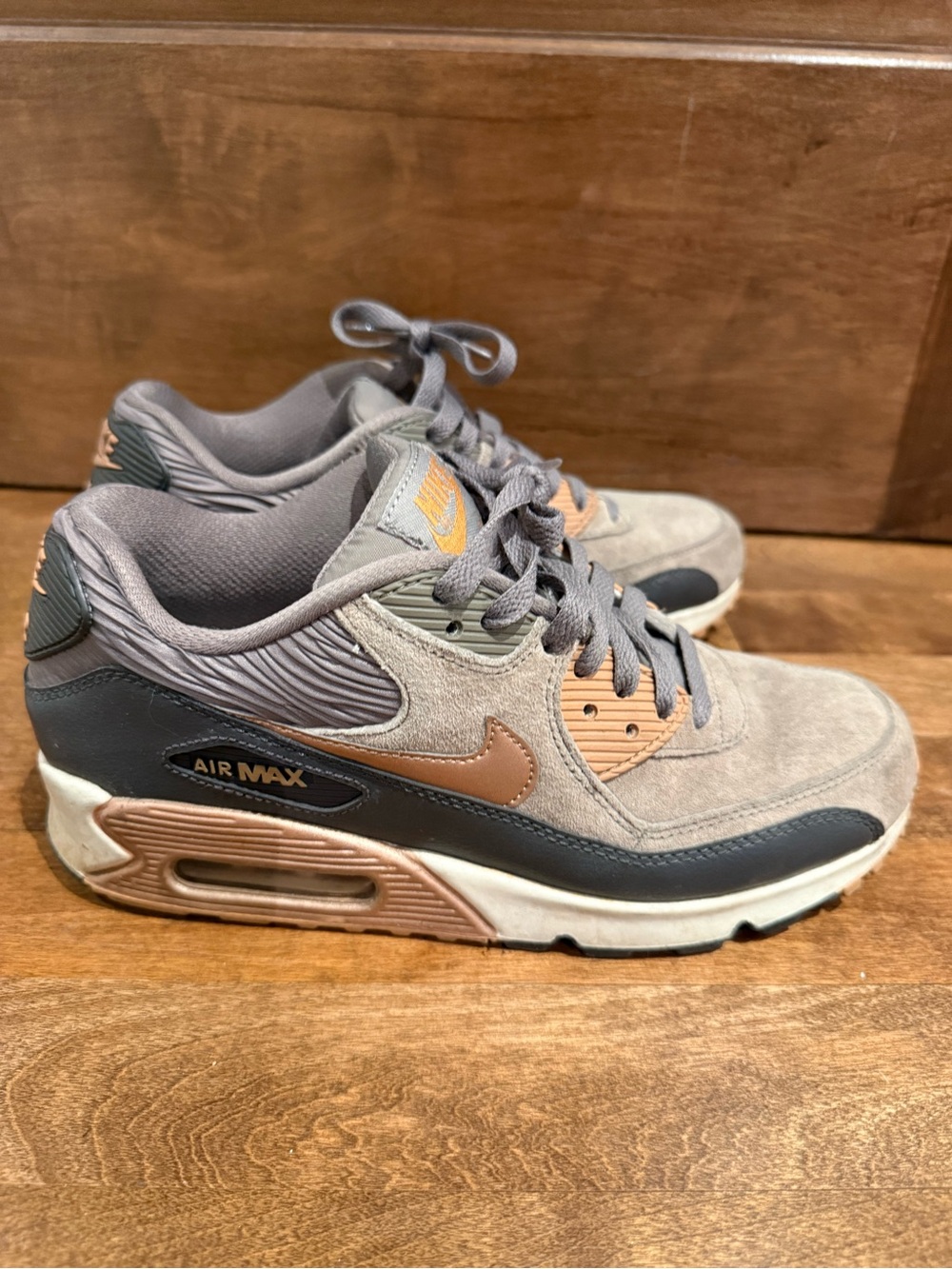 Nike Air Max Women's Taupe with Copper Accent Athletic Sneakers